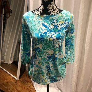 Lily Pulitzer boat neck top
